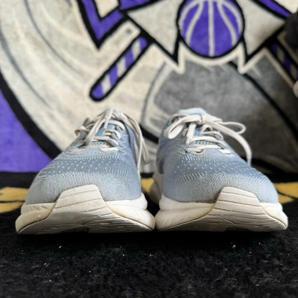 Size 9.5 - Hoka One One Mach 6 LA Women Running Shoes Blue White 1164033 DLW